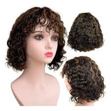 200% Density 99j# Burgundy Bouncy Curly Human Hair