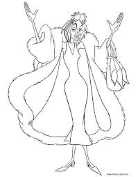 Anita was also the childhood friend of cruella, but their friendship ends when . 101 Dalmatians Coloring Pages Disneyclips Com