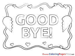 From general topics to more of what you would expect to find here. Hearts Kids Good Bye Coloring Pages