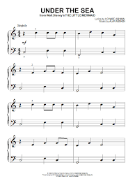 Under The Sea From The Little Mermaid Sheet Music Alan Menken Big Note Piano Sheet Music Digital Sheet Music Under The Sea