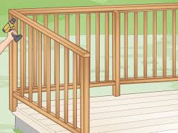 Building codes vary, but most require a railing on decks more than 24 inches above the ground. How To Build A Deck Railing With Pictures Wikihow