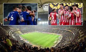 Chelsea and atletico madrid both dropped points domestically ahead of this first leg of the champions league round of 16. Uefa Confirm Chelsea Will Face Atletico Madrid In Romania At The Arena Nationala In Bucharest Daily Mail Online
