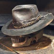 Vintage Rare Custom Cowboy Hat The Joker Etsy Custom Cowboy Hats Custom Hats Cowboy Hats