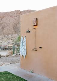 This Really Cool Desert Hacienda Will Make You Want An Outdoor Shower Outdoor Shower Hacienda Style Homes Desert Homes