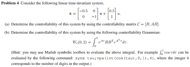 Solved Problem 4 Consider The Following Linear Chegg Com