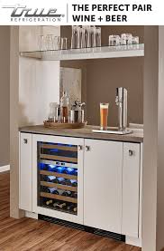 Pair A True Dual Zone Wine Cabinet With A Draft Beer Kegerator For A Home Bar Suitable For Even The Smallest Of Spa Diy Home Bar Bars For Home Home Bar