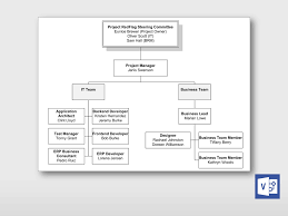 Simple Project Organization Chart