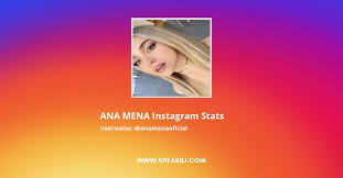 Ana mena is a spanish singer and actress. Ana Mena Instagram Followers Statistics Analytics Speakrj Stats