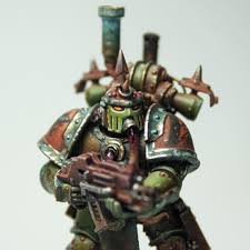 i recently finished my first custom plague marine i will upload more pictures of him soon paintingwarham warhammer 40k miniatures warhammer warhammer 40k