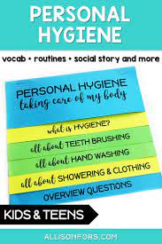 Personal Hygiene Life Skills Activities For Kids And Teens Includes Vocabulary Routines A Soci Life Skills Lessons Life Skills Activities Hygiene Activities