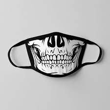 Skull Face Mask Svg Skull Mask Skeleton Mask Funny Face Etsy In 2021 Skeleton Mask Skull Face Mask Skull Mask
