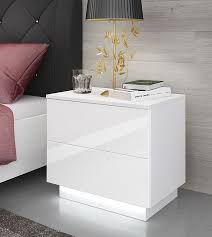 Nachttisch Led Nachtkommode Nachtschrank Nachtkonsole Hochglanz Weiss Kaufen Bei Hood De Bei Ho In 2020 White Bedside Table White Bedside Cabinets White Night Table