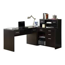 This corner desk features an abundance of storage with 2 medium size drawers and 1 convenient freshen up your office space with this l shaped desk that fits perfectly in the corner of your home. Monarch Specialties Computer Desk L Shaped Left Or Right Set Up Corner Desk With Hutch 60 L Cappuccino Walmart Com Walmart Com