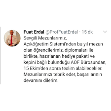 Anadolu üniversitesi açık öğretim fakültesi konu anlatımlı dersleri video anlatımlı konu özetleri ve soru ve cevaplar. Anadolu Universitesi Degerli Acikogretim Sistemi Mezunlarimiz Diplomalariniz Ile Birlikte Kep Ve Sizin Icin Hazirlanan Hediye Paketlerinizi 15 Ekim Den Sonra Aof Burolarimizdan Teslim Alabilirsiniz Mezuniyetinizi Tebrik Ederiz Facebook