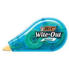 3pk Wite Out Correction Tape Mini White Bic In 2020 Correction Tape White Out Pen Wite Out