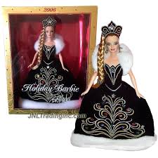 Barbie Collector Edition 12 Doll Barbie Holiday 2006 By Bob Mackie In Black Gown With White Faux Fur Plus Tiara Barbie Dolls Beautiful Barbie Dolls Barbie