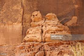 A Picture Taken On April 1 2018 Shows Carved Rose Coloured Sandstone In Madain Saleh A Unesco World H World Heritage Sites Tourist Unesco World Heritage Site