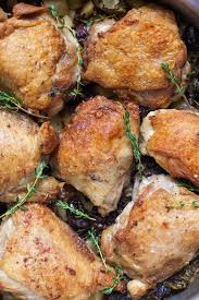 First, add the seasoning of brown sugar, cayenne pepper and garlic as marinade to the the chicken thighs. Pan Roasted Chicken With Figs And Olives A Calculated Whisk