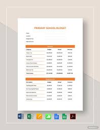 Primary School Budget Template Pdf Word Doc Excel Apple Mac Pages Google Docs Google Sheets Apple Mac Numbers Budget Spreadsheet Budget Spreadsheet Template Budget Template