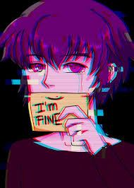 Maybe you would like to learn more about one of these? Im Fine Sad Anime Boy Poster By Aestheticalex Displate