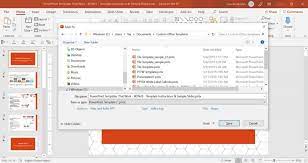 This is where you'll want to save your template. How To Create A Custom Powerpoint Template The Definete Guide