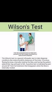 Image result for Wilson Test