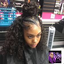 Trendy Braided Hair Styles Halfbraidedhairstyles Braids For Black Hair Half Braided Hairstyles Half Up Hair