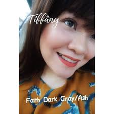 GRADED Tiffany Contact Lens *FAITH ASH/DARK GRAY*