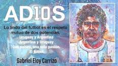 Resultado de imagen para CARRIZO HOMENAJE A MARADONA MONTEVIDEO