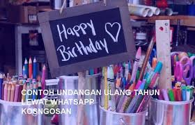 #microsoftwordpada video panduan kali ini kami coba mendesaign undangan ultah / undangan ulang tahun di microsoft word,dengan membuat panduan kami buat. Contoh Undangan Ulang Tahun Lewat Whatsapp Dan Sms Kosngosan