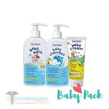 Regular baths can help remove dirt and bacteria, and keep his hair and skin healthy. Frezyderm Baby Paketo Me Baby Cream Krema Gia Thn Allagh Ths Panas 175ml Baby Bath Apalo Afroloytro Ka8hmerinhs Xrhshs 300ml Baby Shampoo Apalo Sampoyan Ka8hmerinhs Xrhshs 300ml Online Pharmacy Ofarmakopoiosmou Gr
