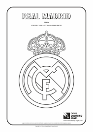 Real Madrid Logo Coloring Pages Real Madrid Real Madrid Logo Coloring Pages Inspirational
