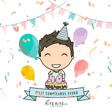 ¿no te encanta felicitar a los tuyos con bonitos glitter llenos de flores y tartas y colores brillantes … Feliz Cumpleanos Pedro Gif 1 Rite Rite