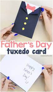 Print out one of our free cards to accompany his gift. Diy Father S Day Tuxedo Card Easy Peasy And Fun