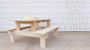 Pin By Megan Thornburg On I Need A Hammer Diy Picnic Table Picnic Table Plans Picnic Table