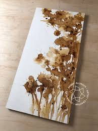 How To Paint Flowers With Coffee And Tea Coffee Art Painting Coffee Painting Flower Painting