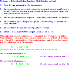 Balancing Redox Reactions Half Reaction Method Redox Reactions Chemistry Reactions