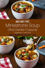 Instant Pot Minestrone Soup Olive Garden Copycat Recipe Minestrone Soup Olive Garden Minestrone Soup Minestrone Soup Recipe