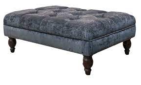 Whether it's a stand out bright colour or more neutral this large ottoman serves as a seat or base of a convenient table. Deep Button Ottoman Finline Furniture