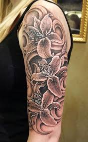 Black And White Realistic Calla Lily Tattoo 55 Awesome Lily Tattoo Designs Cuded Lily Tattoo Design Lily Tattoo Tattoos For Women Half Sleeve