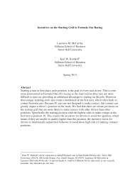 Pole Position: Does it matter