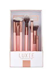 Rose Gold Complete Face Brush Set Face Brush Set Makeup Brushes Best Brush Sets