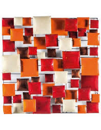 La planche murale décorative polyèdre rouge est imprimée sur presse à paris, sur un papier chiffon confectionné. Decoration Murale Square Rouge