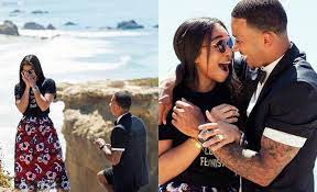She's partied with him all over the world. Ex Man Utd Player Memphis Depay Proposes To Lori Harvey In California