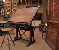 Ancienne Table D Architecte Reglable 1900 Le Grenier Vintage Drafting Table Art Table Drafting Table