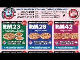 Get discounts & deals from dominos malaysia. Domino S Pizza Coupon Malaysia Youtube