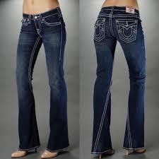 True Religion Joey Big T Flared Jeans Size 32