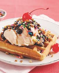 Waffle Ice Cream Sundaes Recipe Waffle Maker Recipes Food Cravings Food