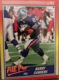 Shop comc's extensive selection of all items matching: 1990 Score Barry Sanders All Pro 580 Ebay