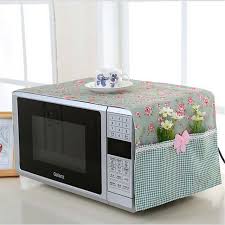 1 Pieces 98 32 Cm Petite Fleur Coton Housse Anti Poussiere Couverture Micro Ondes Four A Micro Ondes Hot Micro Onde Hotte Decoration De Cuisine Four Micro Onde